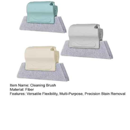 Yousheng 3Pcs Window Track Cleaner Brush Set Cleaning Tough Stains Removal Flexible Cleaning Brush Hand-held Groove Cleaning Tools