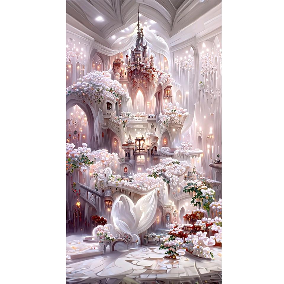 DAERLE 5D Diamond Painting Kit Completo Farfalla Pittura Diamante 5D Fai Da Te, Diamond Painting, DIY Diamant Painting, Pittura Diamante Decorazione della Parete di Casa Cuore 30x40cm