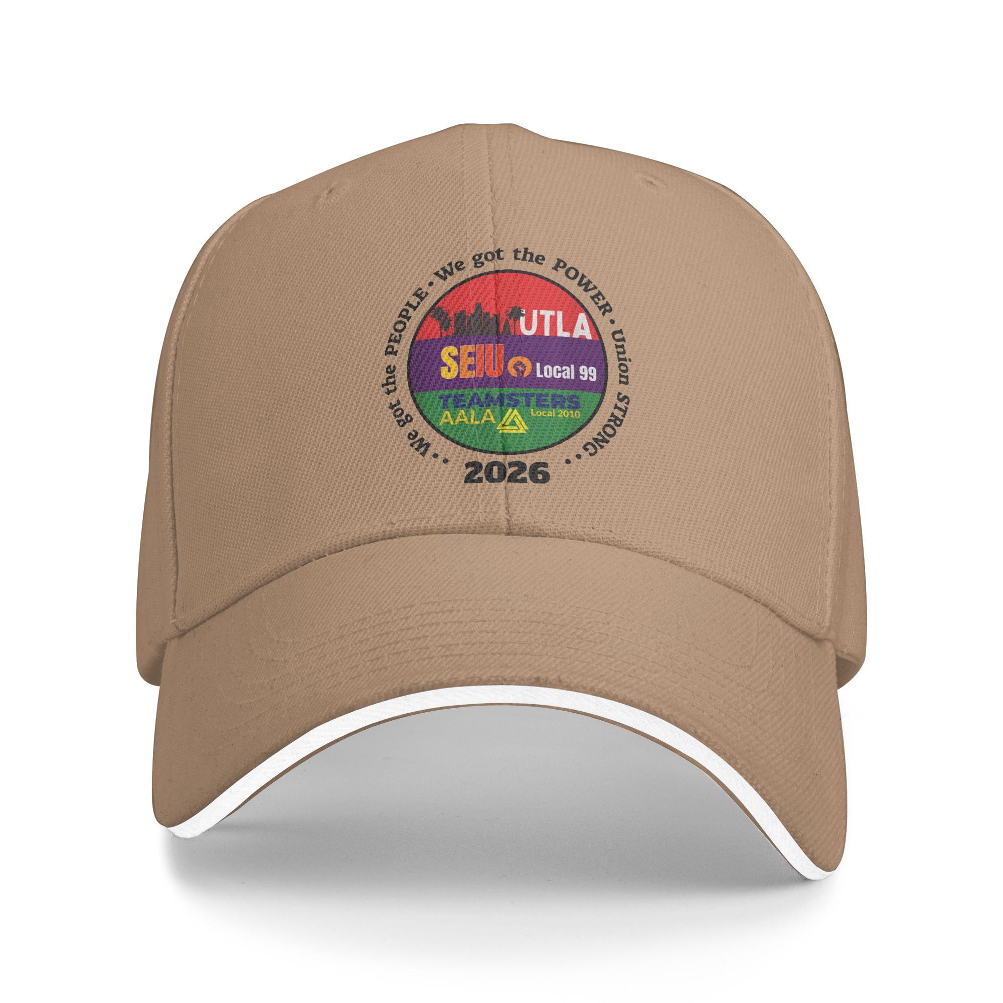 

Labor Movement UTLA SEIU AALA We Got The People Sun Baseball Cap Summer Stylish Trucker Hat For Male Outdoor Sport Baseball Caps As Picture хакі