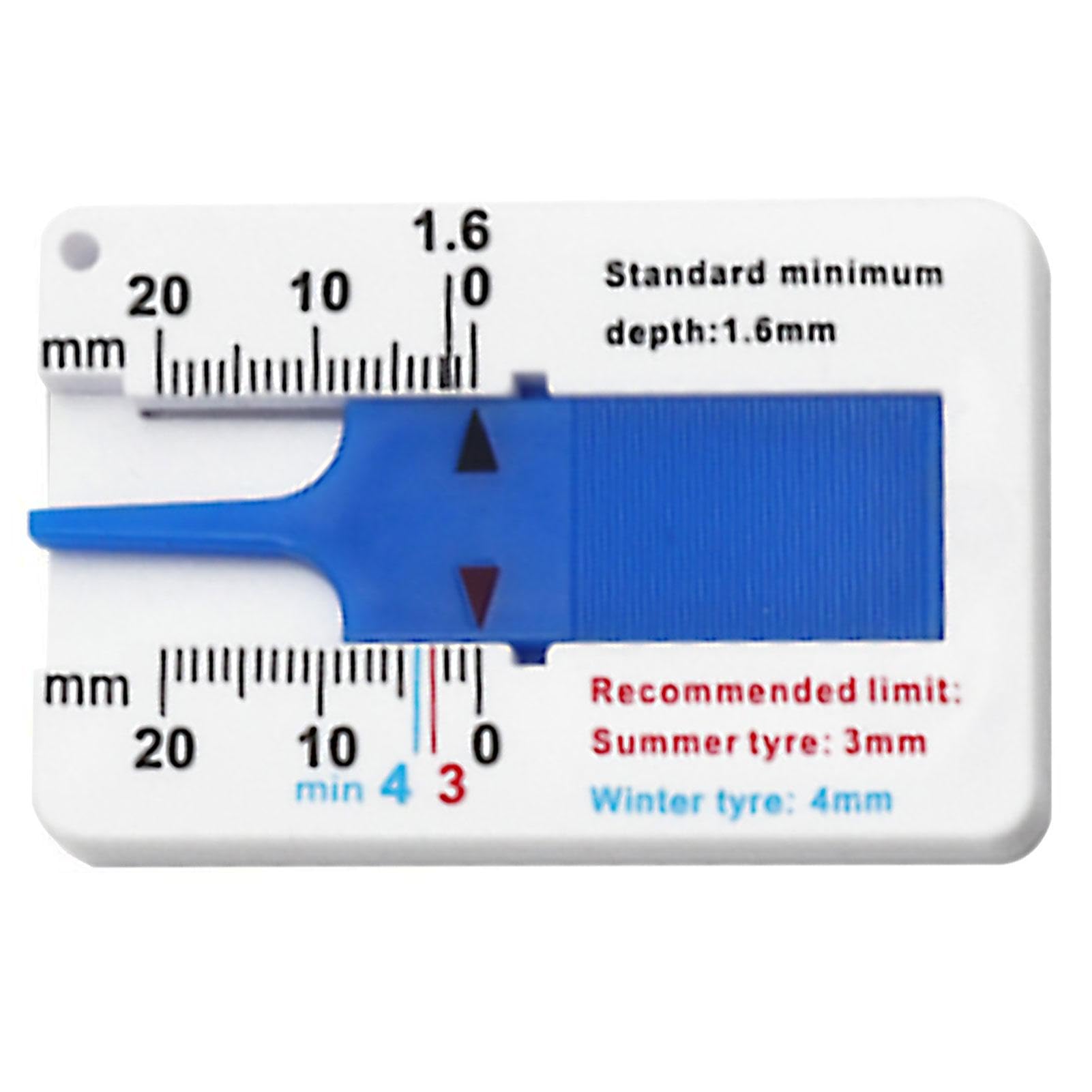 

Tire Depth Gauge - Tire Tread Checker | Tire Tread Depth Gauge | Car Please refer to the description синий