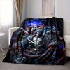 1pc Fantasy Warrior Statue Blanket Lightweight Flannel Blanket Throw Blanket For Sofa, Bed, Travel, Camping, Livingroom, Office, Couch