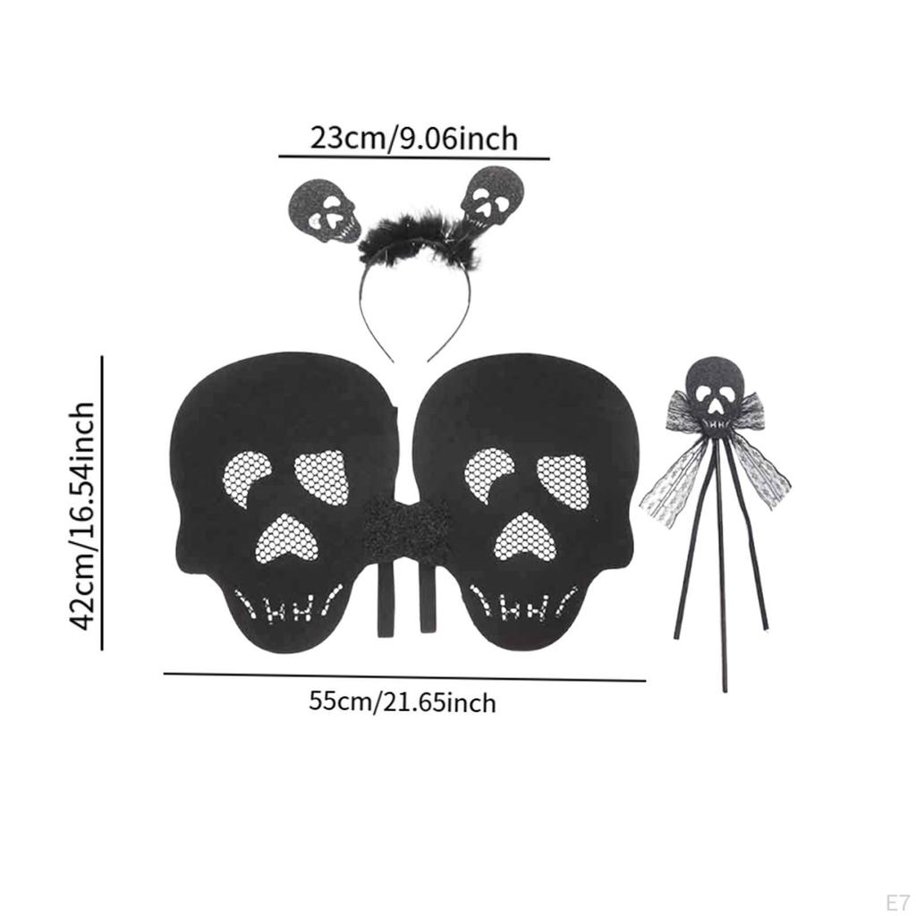 Halloween Devil Costume Set Classic Wing for School Show Cosplay Decor