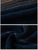 Men's Winter Half-Zip Chenille Fleece Sweater: Warm, Fashionable Color Block Knitwear with Stand Collar