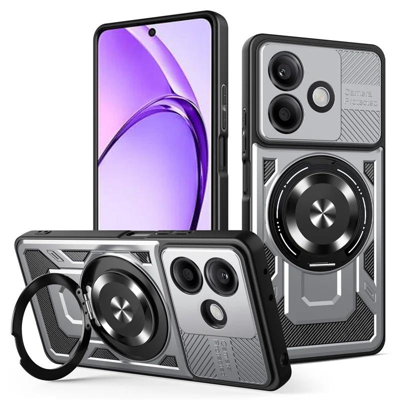 Armor Shockproof Case For OPPO A5 Pro 5G Protective Cover Ring Stand Holder Fundas Coque Capa