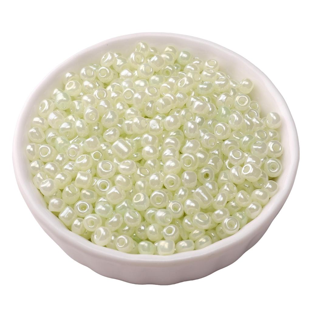 180Pcs Glass Seed Beads Cream Color Charm For Jewelry Making Accessories DIY Bracelet Necklace