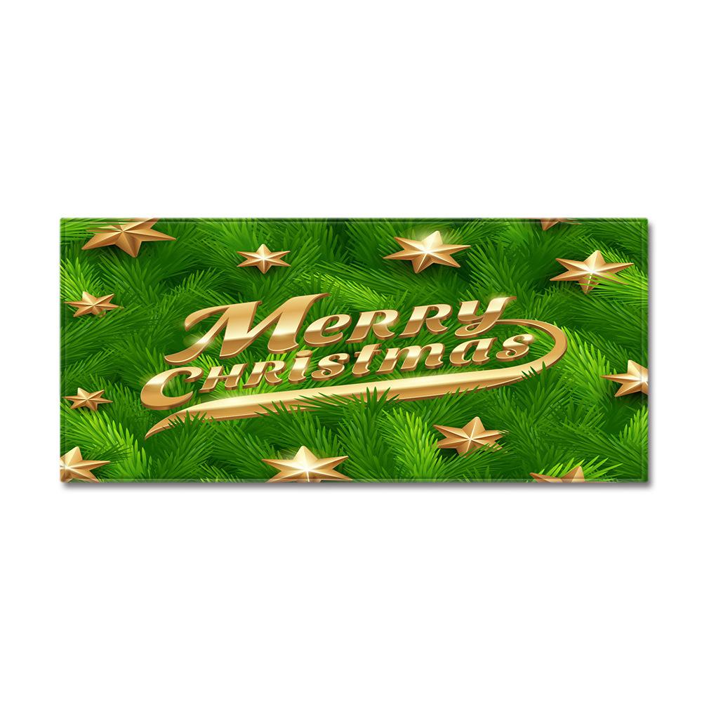 Christmas Household Bathroom Absorbent Non-Slip Mat Living Room Kitchen Sand Carpet Doormat Long Floor Mat