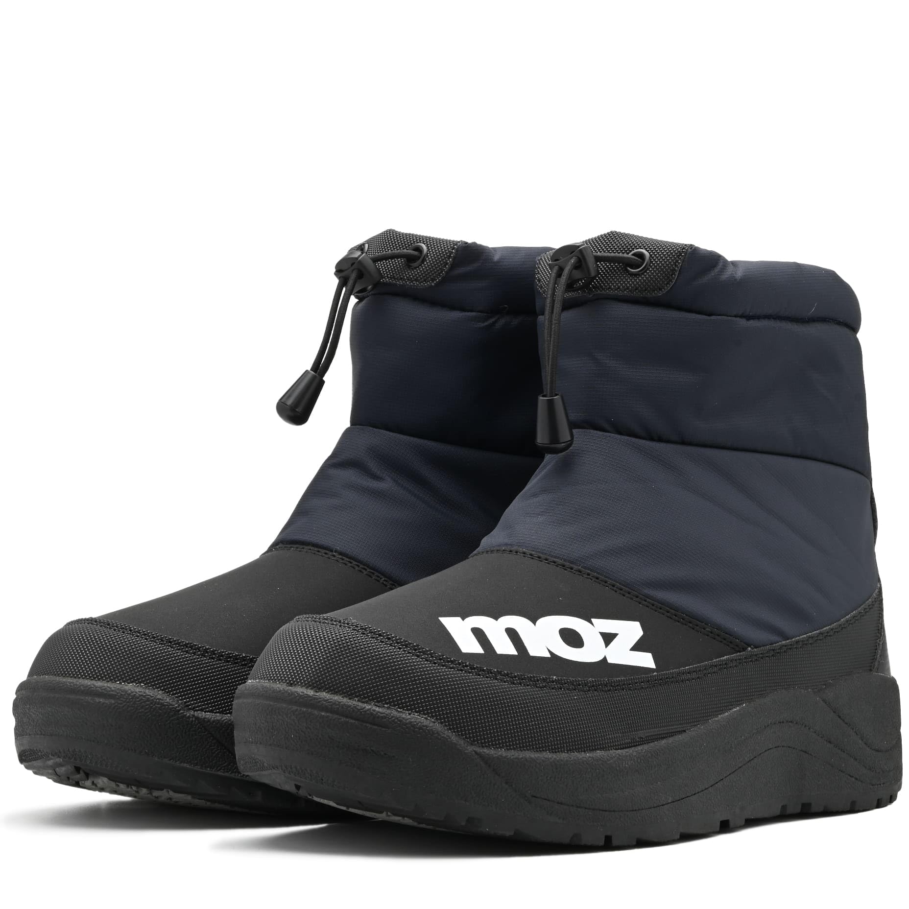 

moz Зимние короткие сноубутсы, Водоотталкивающие / Водонепроницаемые / Противоскользящие, Утепленные уретаном и флисовой подкладкой (Темно-синий / LL)