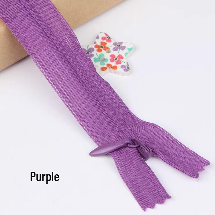 Sanli Unsichtbarer 25cm Kleid- & Kissen-Reißverschluss mit geschlossenem Ende