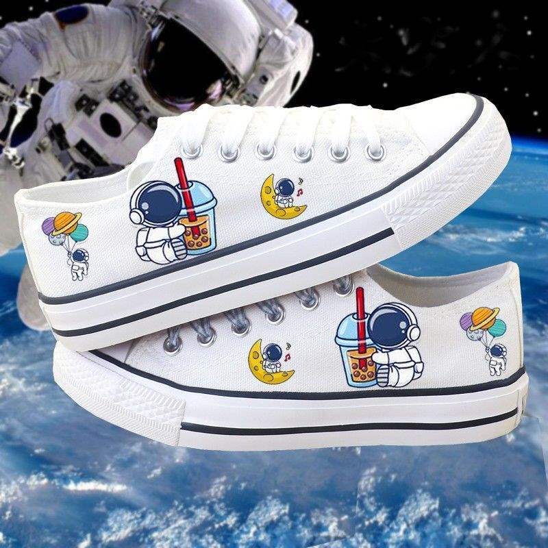 Nízké plátěné boty, jarní a podzimní ploché boty, skate boty