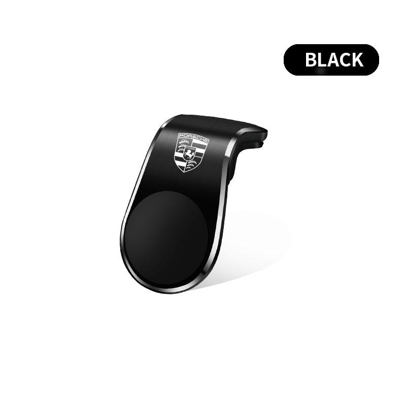 

1 шт. Автомобильный мобильный металлический магнитный держатель для телефона Автомобильные аксессуары для Porsche Boxster Cayenne Panamera Macan Cayman 911 918 996 917 991 чёрный
