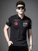 European Goods 2025 Summer New Arrival Classy Men Print Embroider Polo Shirt Men's Trendy Lapel Short Sleeve T-Shirt Men's Clothing