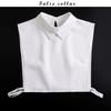 Fashion  Front Tie White Fake Collar for Women Stand Detachable Collar Fake Girls Vintage Lace Ladies False Blouse Collar