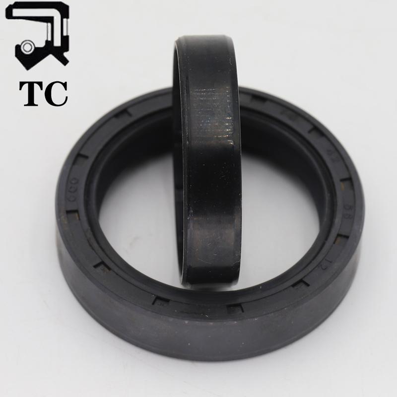 TC 30/31/32/33/34mm ID Black Nitrile Rubber NBR Grooved Lip Spring Gasket Ring Sealing Radial Rotary Shaft Skeleton Oil Seal