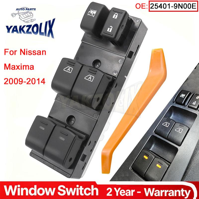 25401-9N00E for Nissan Maxima 2009 2010 2011 2012 2013 2014 Front Left Driver Side Master Power Window Switch Car Accessories
