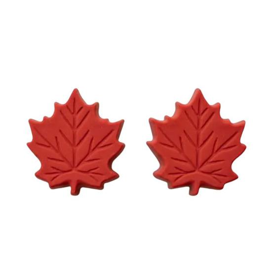 2 Pcs Decorative Knob Covers Fall Leaf Stretch Over Hardware Decorations for Autumn Kitchen Bathroom Home Dressers Decor