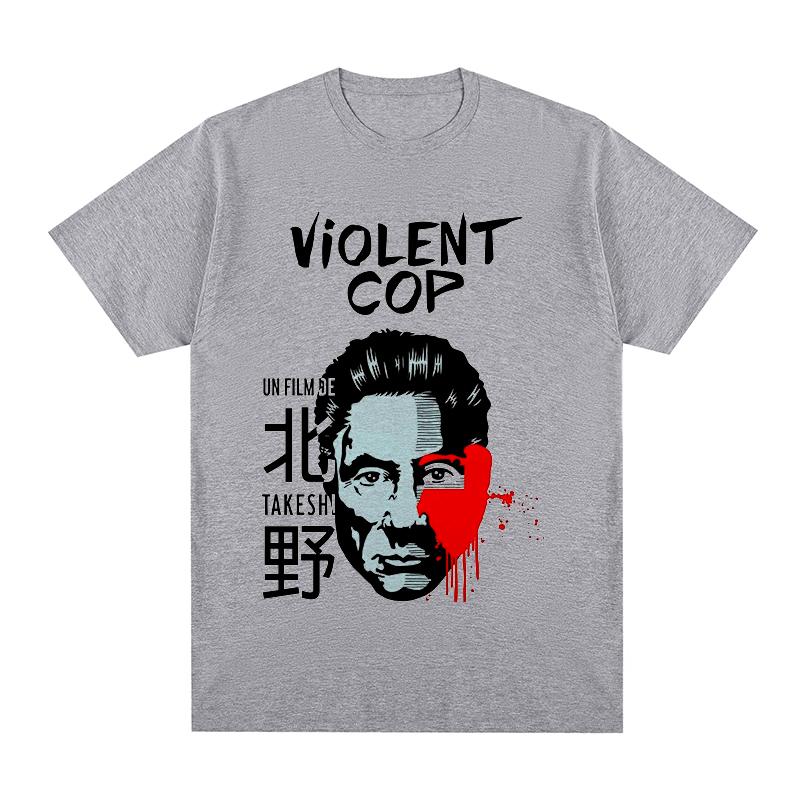 Kitano Takeshi Violent Cop tshirt Cotton Unisex T shirt New TEE TSHIRT Womens tops S