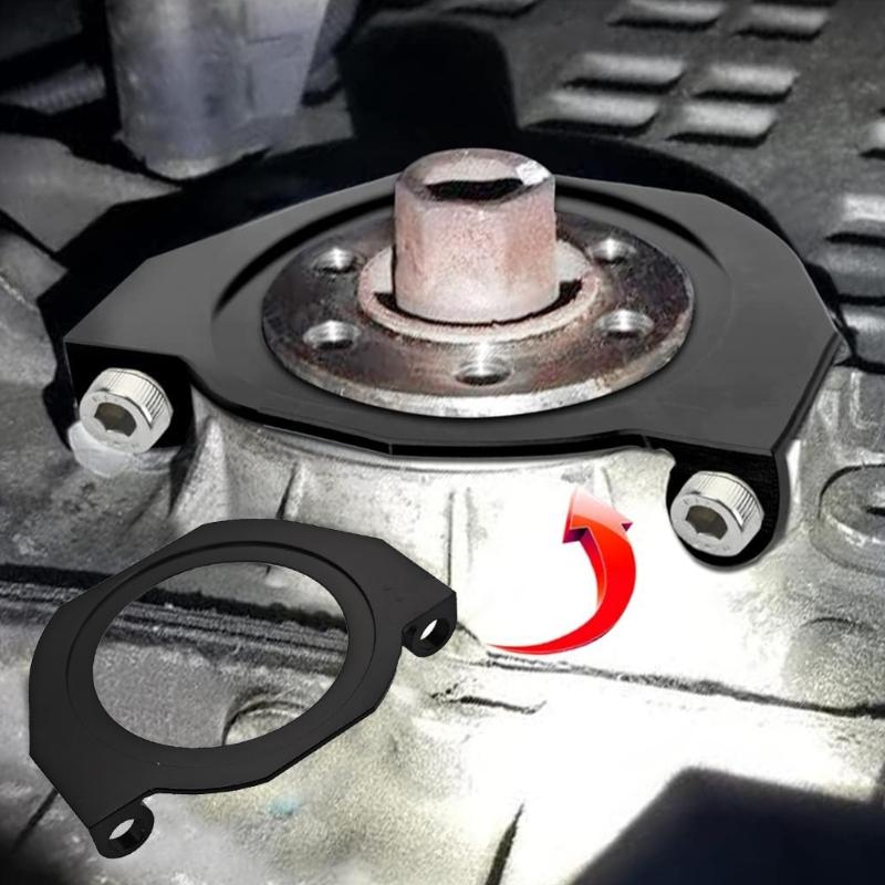 Crank Seal Serpentine Belt Guard Plate Engine Crank Seal Belt Guard Metal Engine Guard Plate Simple Installation for N52