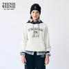 Teenie Weenie Women's Bear Graphic Colorblock Hooded Sweatshirt