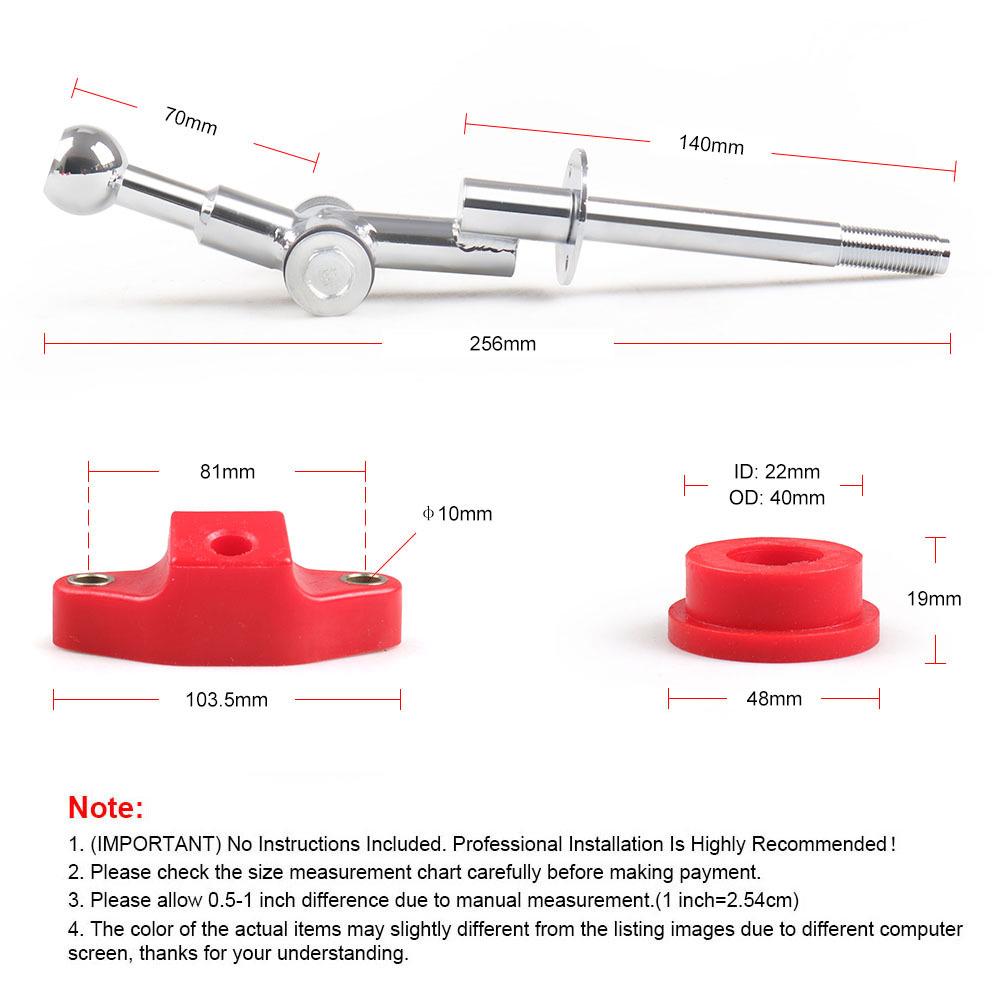 Short Shifter + Bushings Kit For 04+ Subaru WRX Impreza STI 6 Speed Manual Trans
