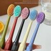 5Pcs Wide Head Soft Bristle Toothbrush Fine Gentle Bristles Oral Cleaning Tooth Brush For Family Travel Daily Teeth Care Use