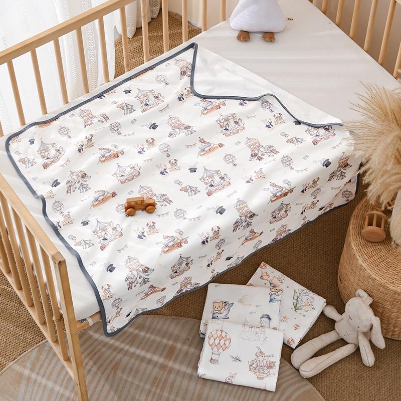 Oddychający kocyk otulacz dla noworodka z czystej bawełny, cienki, zapobiegający odruchowi Moro, niemowlęcy Typ A.