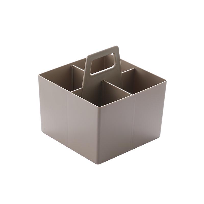 Large Capacity Rectangular Four-Compartment Stackable Desktop Organizer