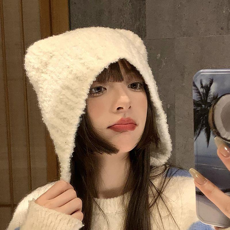 Fuzzy Women Hat Bear Casual for Elegant Graffiti Writers Turntablists Casual Winter Warm Hat for Teen Girls