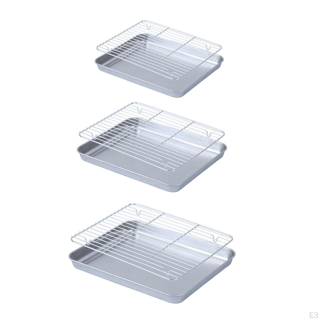 Stainless Steel Baking Pan Set for Home Use