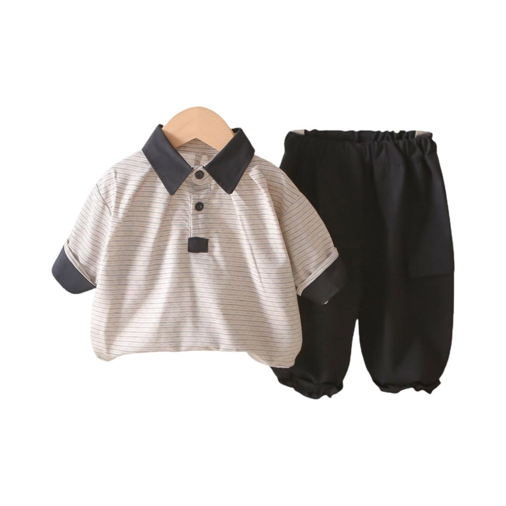 Detská ležérna súprava s dlhým rukávom, pohodlné outfity na každodenné nosenie