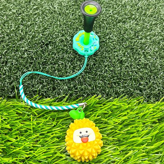 Plastic Anti Lost Golf Tee Hanger Donut Design Golf Tee Ring Strap Fruit Design Tee Loss Prevention Golf Accessory