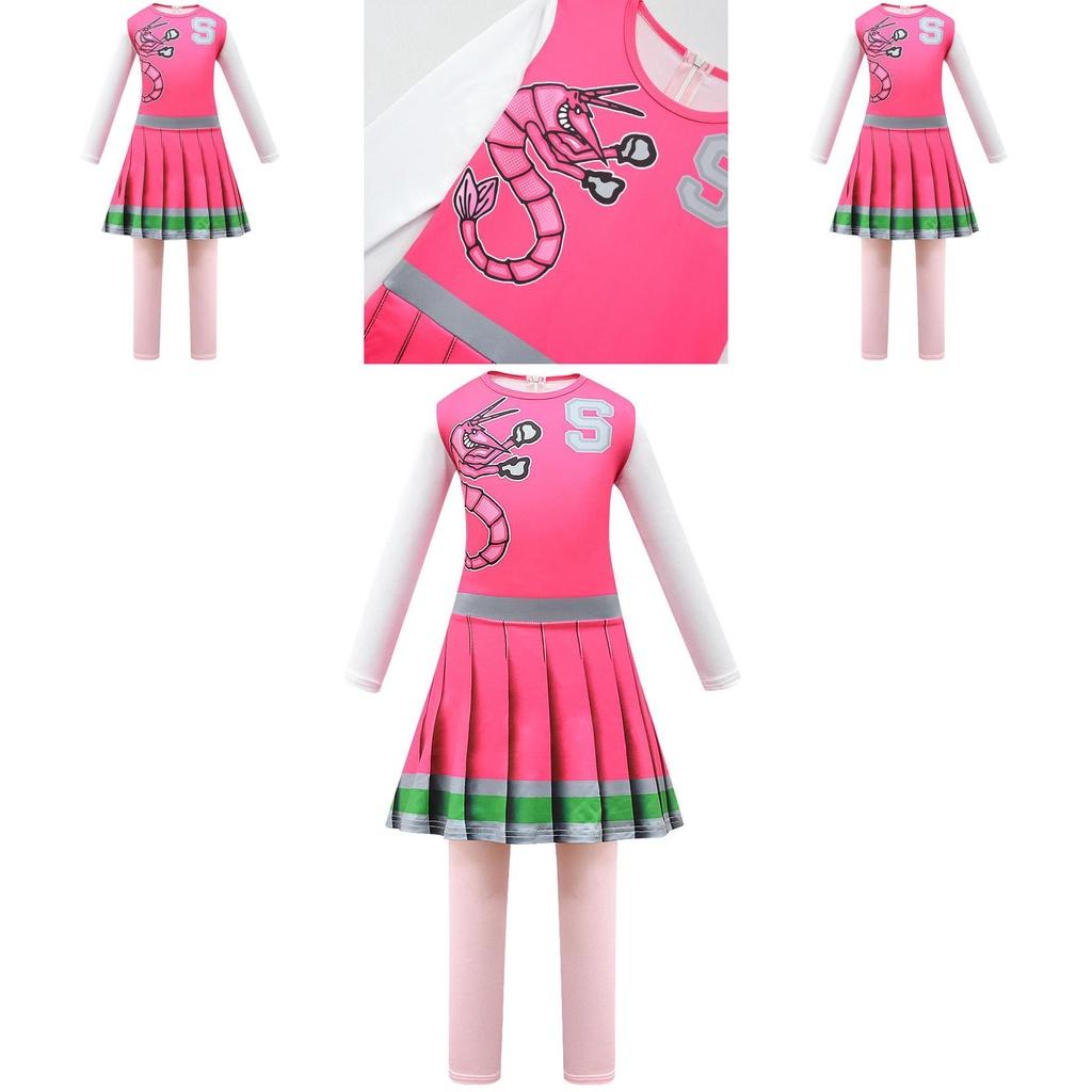 Zombie High School 2 Cosplay Tight-fitting Bodysuit Cheerleading Halloween Costume For Girls Cross-border 4549