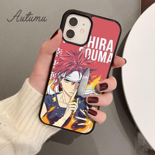 Food Wars Shokugeki no Soma Phone Case for iPhone 11 12 13 14 Pro Max mini X XR XS SE 2020 6S 7 8 Plus Samsung S21 S22 shell
