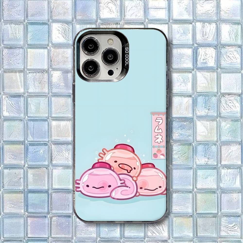 

Pink Axolotl Ocean tms Phone Case For iPhone 17,16,15,14,13,12,11,Air,X,XR,Pro,Max,Plus Shockproof Matte Cover iPhone13mini