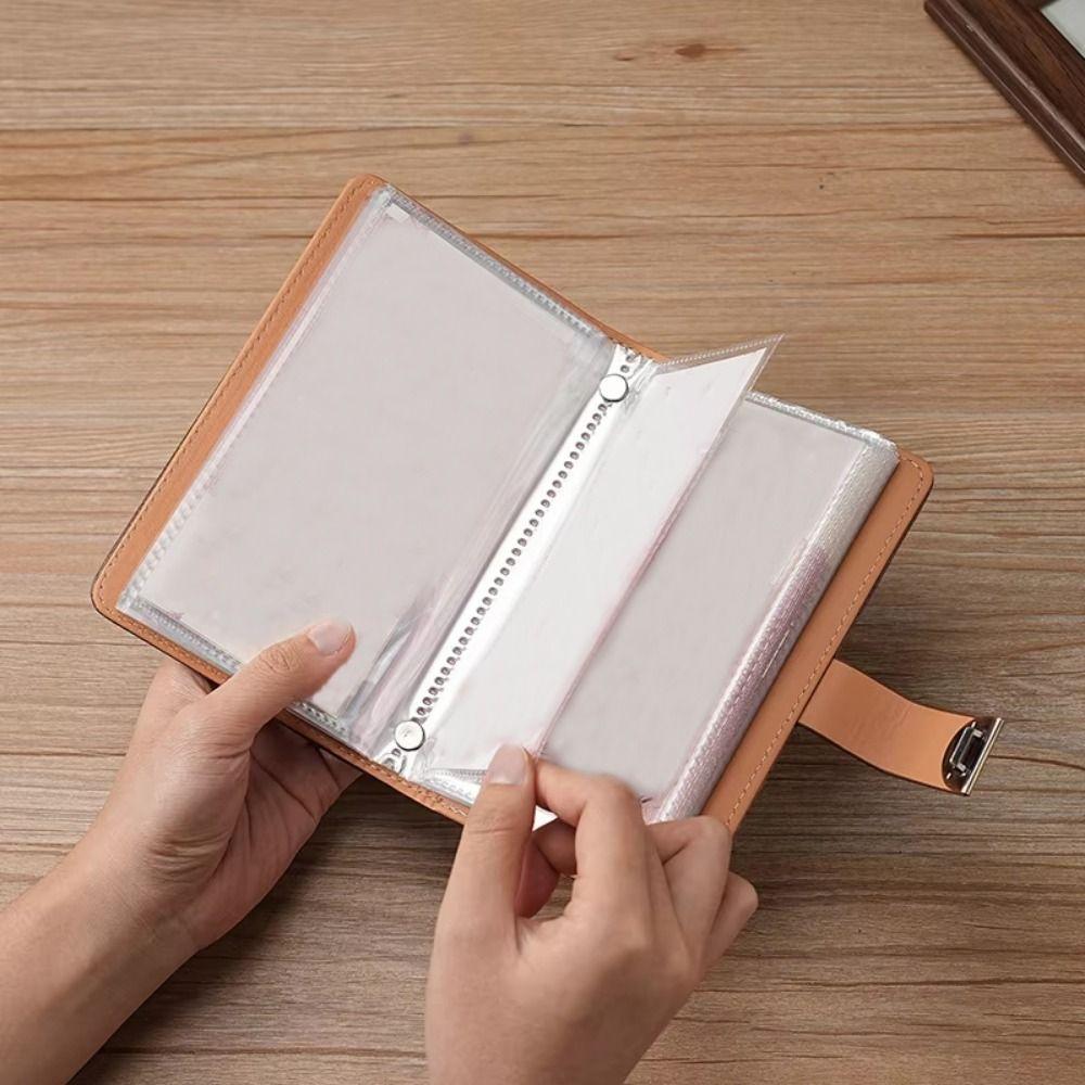 PU Leather Money Savings Challenge Binder Cash Envelopes Binder  Bank Card Storage