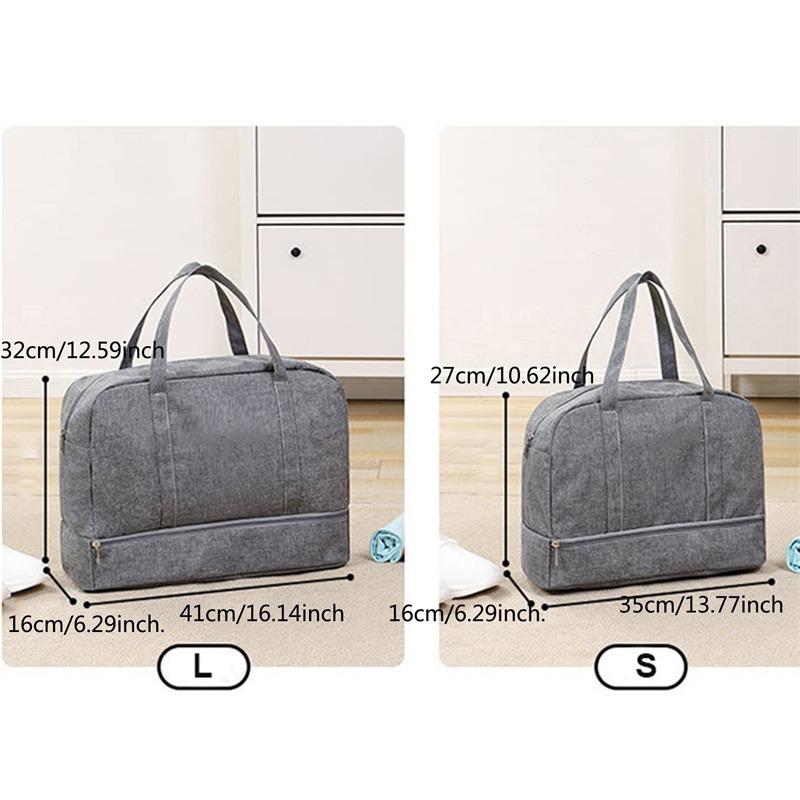 Women's Large Capacity Travel Bag Fitness Yoga Handbag Wet and Dry Wide Shoulder Strap Outdoor Tote Bag