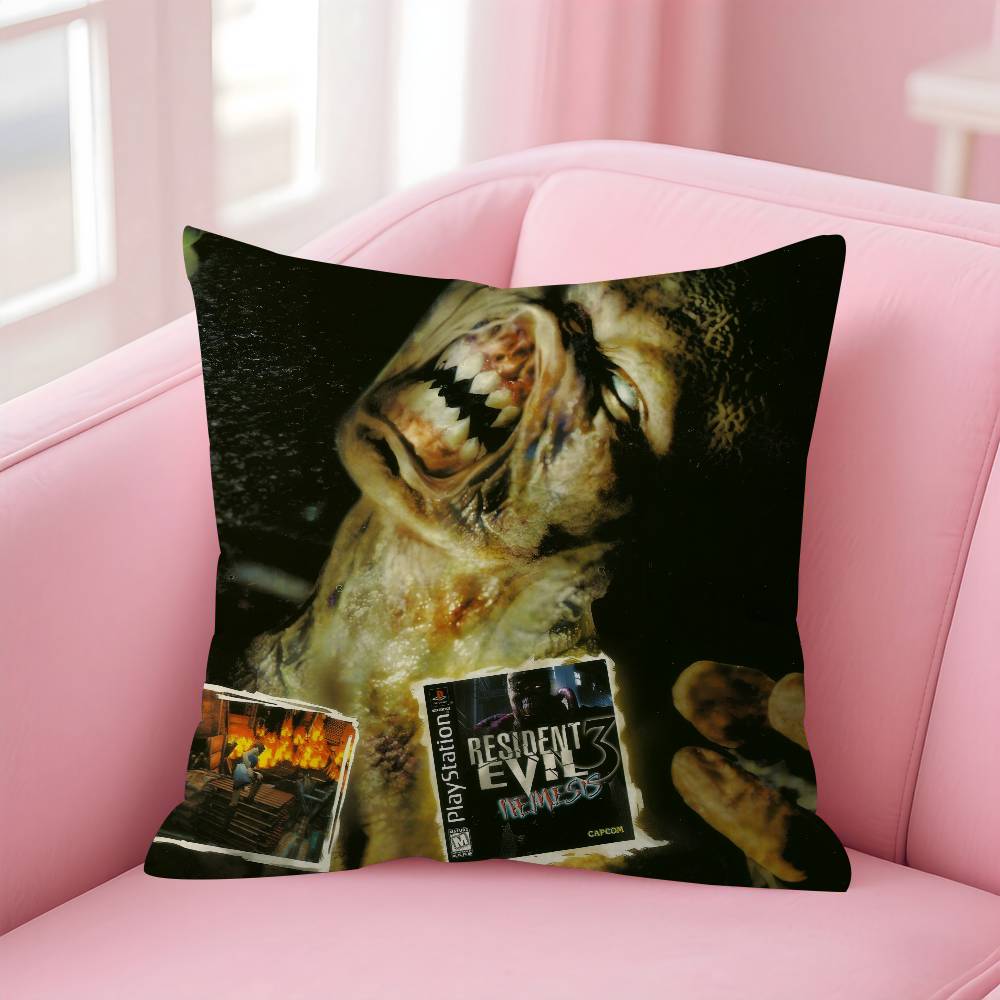Cushion Cover Pillowcase Upholstery Sofa Throw Pillow Home Decor Pillowcas Game RResident Evil Requiem