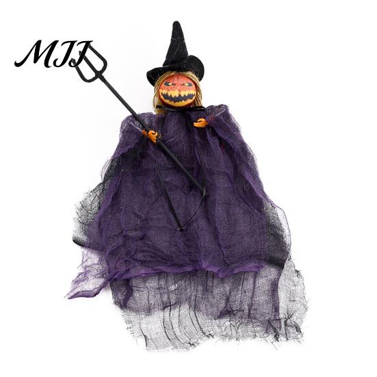Vintage Style Holiday Accents Halloween Hanging Ghost Decoration, Spooky Scary Gauze Outdoor Porch Eaves Decor for Haunted House, Indoor Party Themed