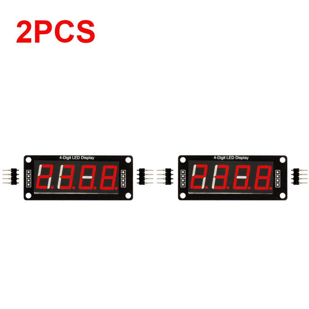 1-5 Stück 0,56 Zoll Digitalanzeigemodul TM1637 Treiber für Arduino 4-stellige 7-Segment-Zeituhr-Anzeigeröhrenmodul I/O 2 Pins
