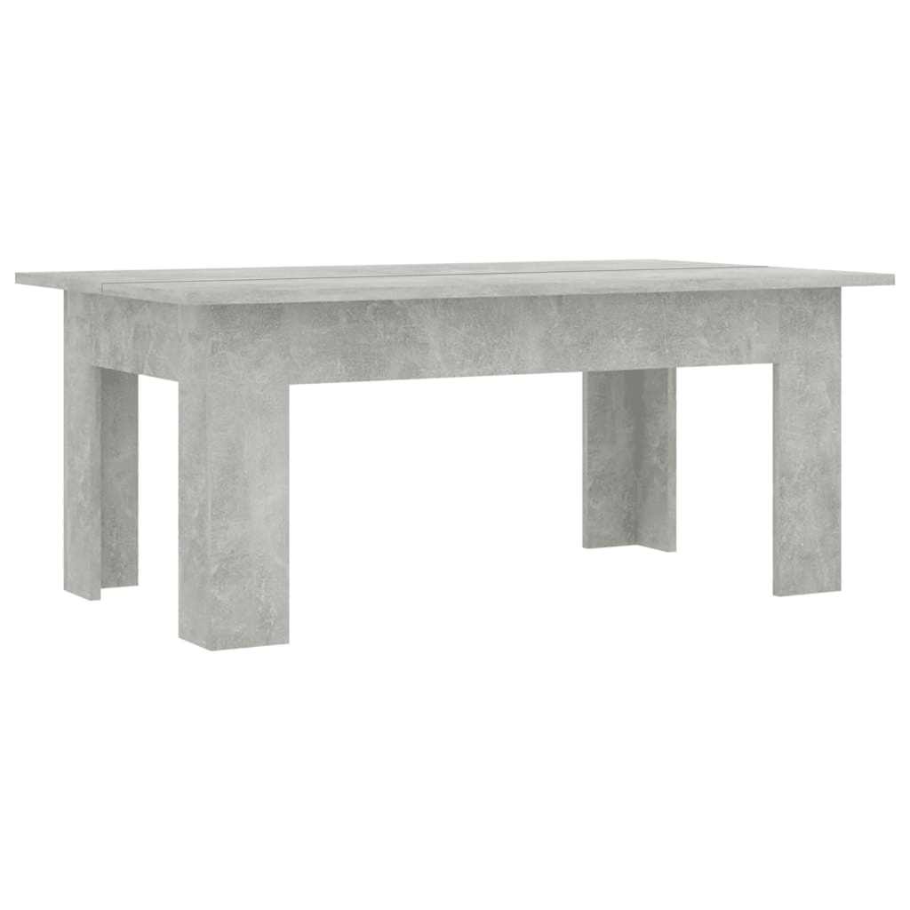 Coffee Table Concrete Grey 100 x 60 x 42 cm Wood Based Material