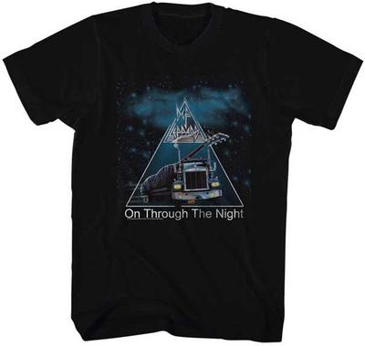 Def Leppard On Through The Night Men T Shirt Rock Band Music Merch