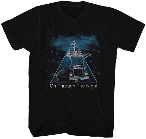 Def Leppard On Through The Night Men T Shirt Rock Band Music Merch M