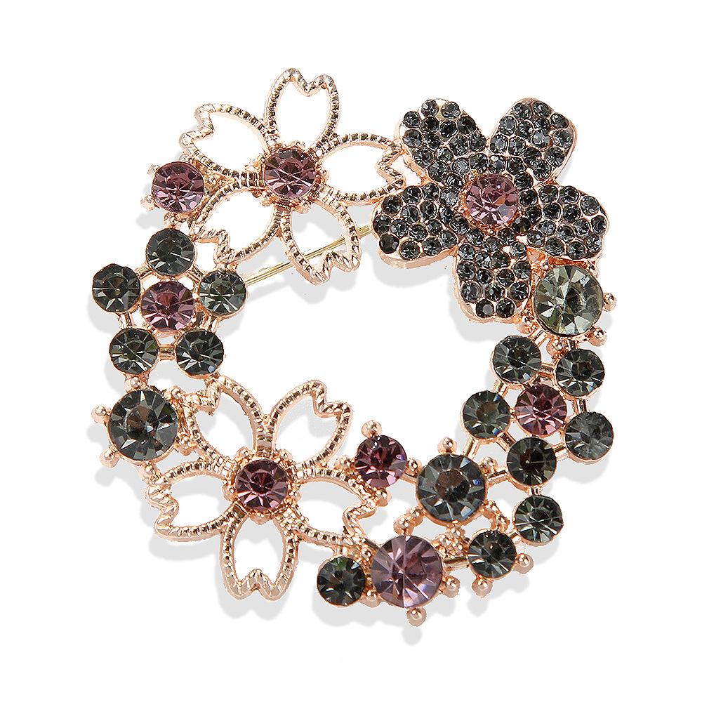 

Fashion Pearl Alloy Brooch Women s Corsage Pin Ethnic Style Exquisite Hypoallergenic Luxury Enamel Long-lasting Color Gift