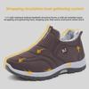 Men's Waterproof Winter Work Shoes - Thickened Rabbit Fur, Warm, Wear-Resistant Cotton Shoes
