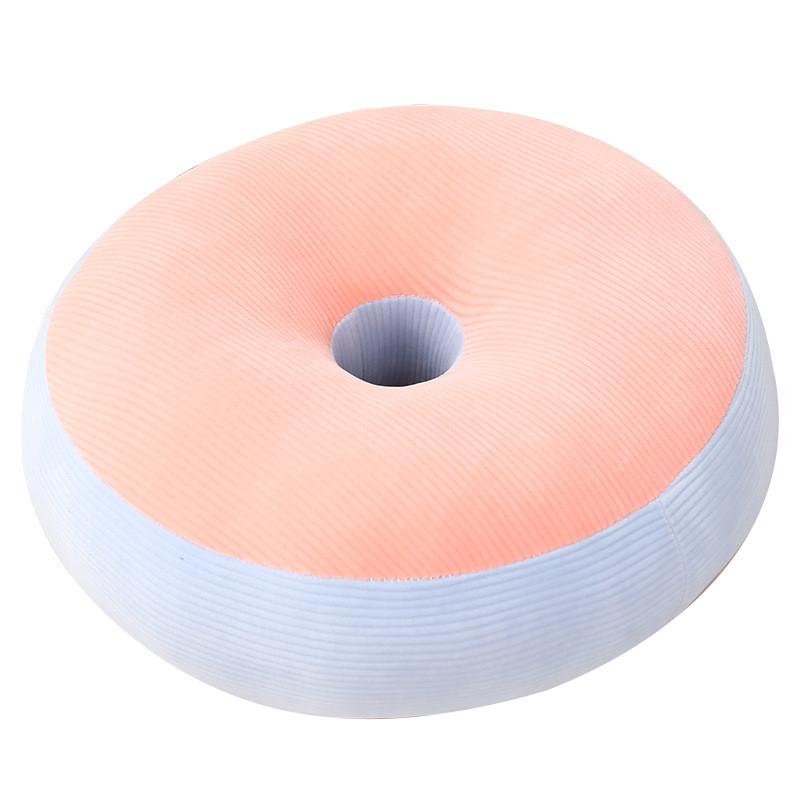 Sweetheart Macaron Round Cushion With Striped Pattern For Living Room And Bedroom Decor