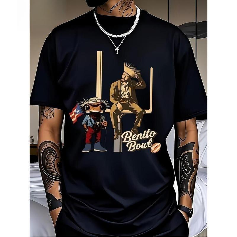 Men s & Women s Benito Bowl Shirt - Puerto Rico Coqui Frog Tee S разноцветный