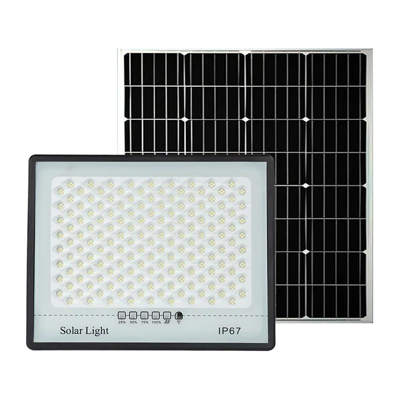 100/200/300W Solar Lampe Im Freien Wasserdichte Scheinwerfer Led Licht Außen Lampe mit Fernbedienung Solar Straße lampe Licht Control