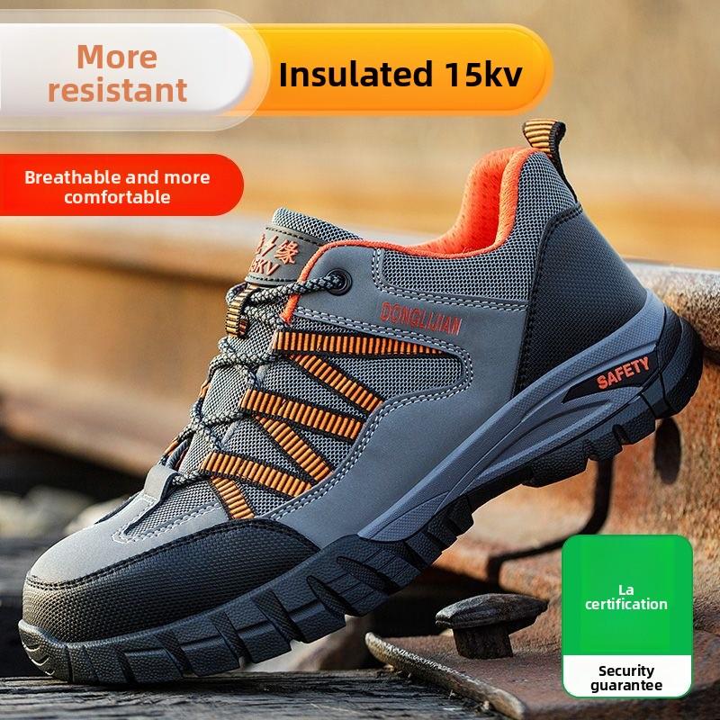 Anti Smashing Safety Shoes Waterproof Men's Work Shoes Lightweight Work Footwears Protection Steel Toe Shoes Anti-puncture