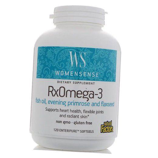 

Omega for Women, WomenSense RxOmega-3, Natural Factors 120 softgels (67406002) 120softgels