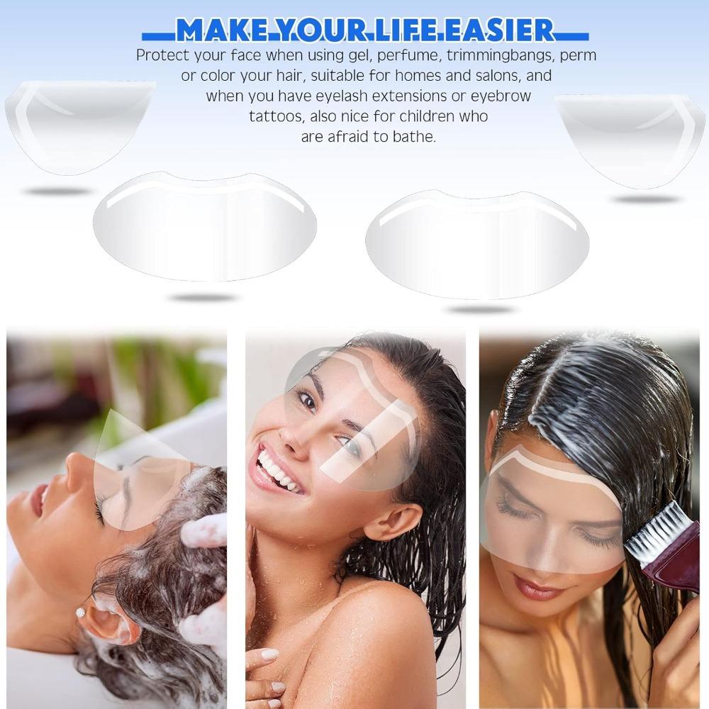 50 Pezzi Visiera Doccia Viso per Trucco Monouso in Plastica Visiera Doccia Trasparente Copri Viso per Lacca per Capelli Salone Extension Ciglia Strumento per Styling