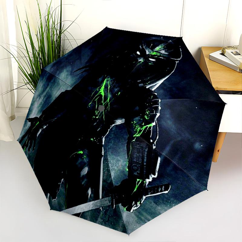 Predator Menace Folding Umbrella Durable Umbrella Umbrella Three Folds Sun Umbrella